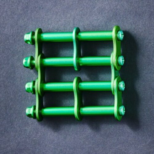 ニックス(KNICKS) ALU-3-G アルミ製金具一式(アルマイト加工)グリーン パーツ 金具 腰袋 工具袋 道具袋..