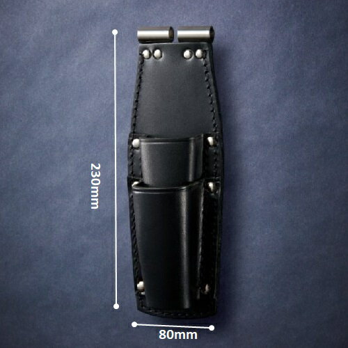 ニックス(KNICKS) TITB-201PLLDX ［チタンプレート補強入り］ チェーン式親子2段LLタイプホルダー TITプレート入 腰袋 工具袋 道具袋