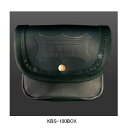 【在庫あり】ニックス(KNICKS) KBS-100BOX ヌメ革小物ポーチ(ブラック) 腰袋 工具袋 道具袋