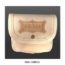 【在庫あり】ニックス(KNICKS) KNS-100BOX ヌメ革小物ポーチ(ベージュ) 腰袋 工具袋 道具袋