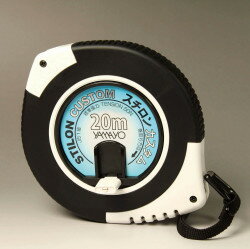 ヤマヨ 巻尺 NC20 スチロンカスタム20m(yamayo ナイロンコート鋼製巻尺 メジャー 1mm目盛 1ミリ 20メートル 水に強い 水洗いOK 丈夫 見...