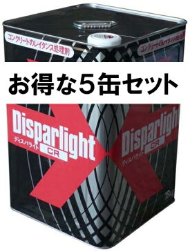 日本ジッコウ　ディスパライトCR　18kg 【5缶セット】送料無料（散布型）一般コンクリートの水平打継目処理剤（遅延剤）骨材洗い出し化粧仕上げ 打継ぎ強度を損なうことなく処理作業時期を大幅に延長できる処理剤（NETIS登録番号：KK-99050-V）