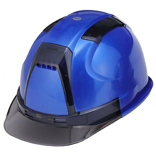 トーヨーセフティー メタリック塗装ヘルメット 【NO.390FSMBU】 ブルー TOYO 工事用ヘルメット