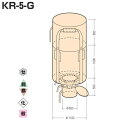 (丸型・排出口下半開タイプ)【10枚入】 コンテナバック KR-5-G 1トン 丸形 【底が抜ける・下半開タイプ】 コンドーテック 回収 運搬 保管 セメント 飼料 肥料 農業 化学 一般用 フレコンバック コンテナバッグ フレコン KR5G