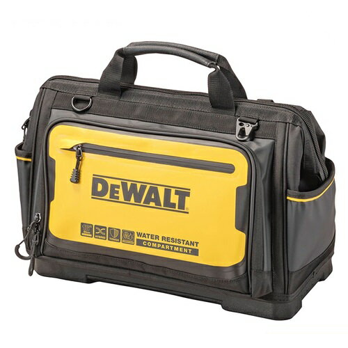 楽天ワイズファクトリー 楽天市場店デウォルト（DEWALT） DWST60103-1 ワイドオープン型バッグ 収納バッグ 工具箱 道具箱 工具入れ 鞄 収納ケース ツールボックス 収納BOX 防塵 防水 IP65 ツールケース DIY