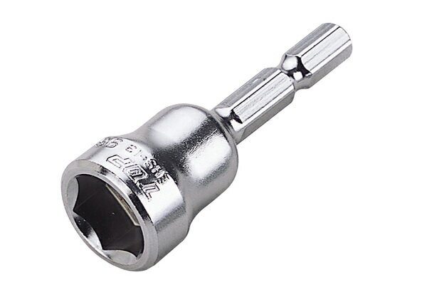 【TOP】　EHS-13 対辺13mm　電動ドリル用ショートソケット（6.35角軸）