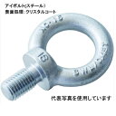 NANIWA (スチール)アイボルト クリスタルコート M8 EBH000008 耐食性合金メッキ 土木 建築 造船 金型 機械設備 低コスト Rohs対応 浪...
