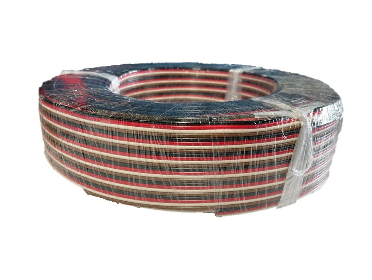 Rakuten - エニイワイヤ　 FK4-125-100 　AWG16(1.25sq)　4芯フラットケーブル　100m　1巻