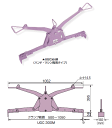 【送料込】スーパーツール コンクリート二次製品敷設用クランプ(キャパ調整式)UGC300M