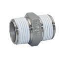 フローバルFLOBAL ステンレス製ねじ込み継手 シール剤付き 六角ニップルV6N-02S 1/4(04120120) 【返品交換不可】