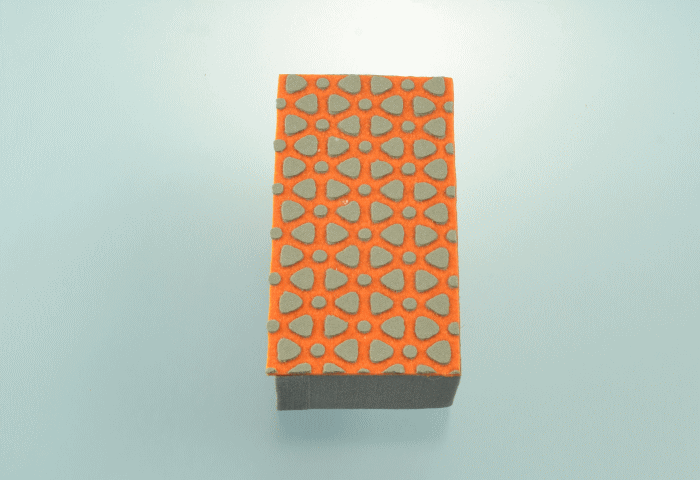 三和研磨　手磨き　きらら　大理石用　粒度400(橙)