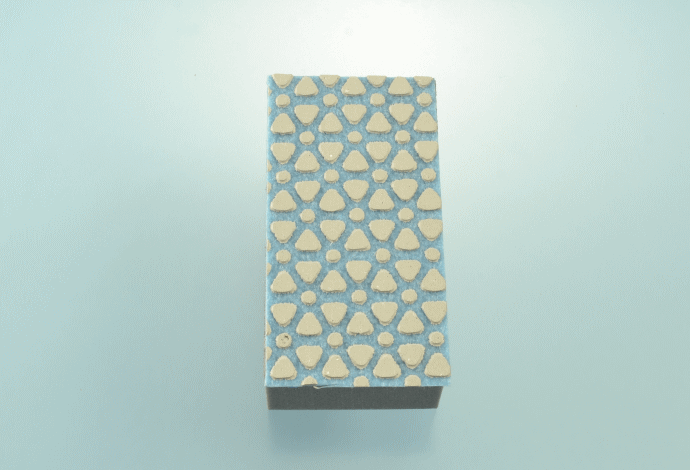 三和研磨　手磨き　きらら　大理石用　粒度8000(水色)