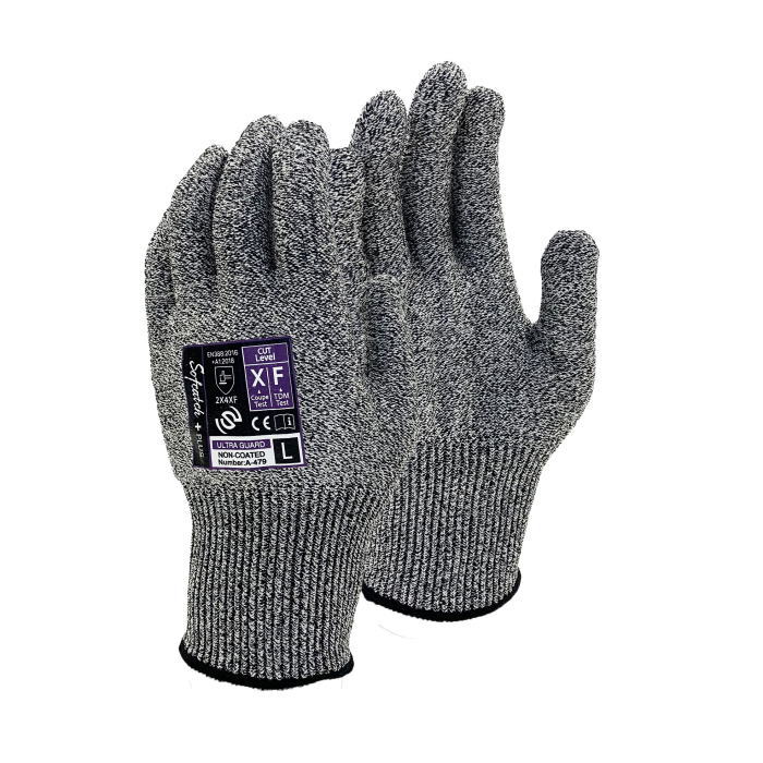 耐切創手袋 ソフキャッチプラスウルトラガード13G ノンコート A-479 5双組