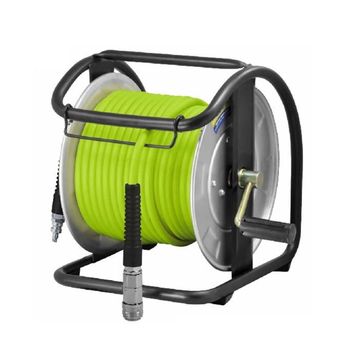 [マッハMach]マッハ　高圧用C型ドラム　ウルトラライトホース30m付　グリーン　回転台なし／ドラムロール：スチール　ULD-630G-C