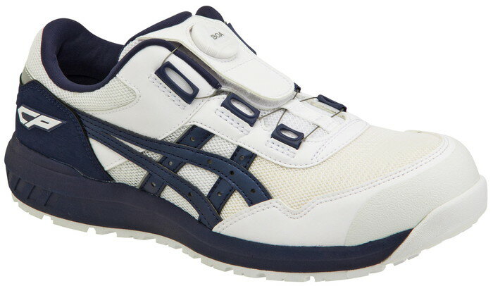 送料込■asicsアシックス作業用靴 ウィンジョブCP209 Boa 102(1271A029)ホワイト×ピーコート