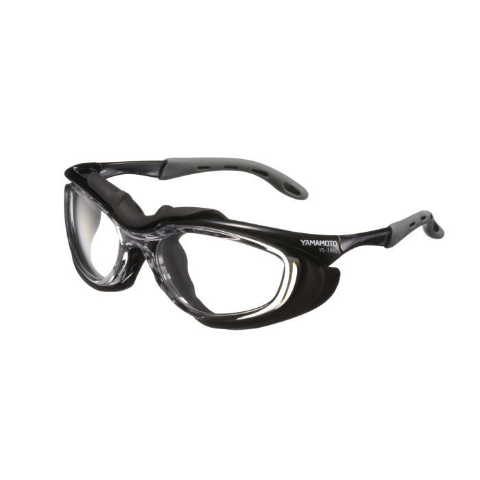 YAMAMOTO 二眼形ガスケット付保護めがね YS-390G JIS規格品