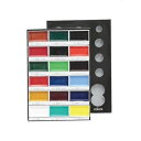 【墨運堂】 顔彩 18色セット 絵手紙 絵てがみ 日本画 水墨画 絵具 岩絵具 おすすめ 書道用品 半紙屋e-shop