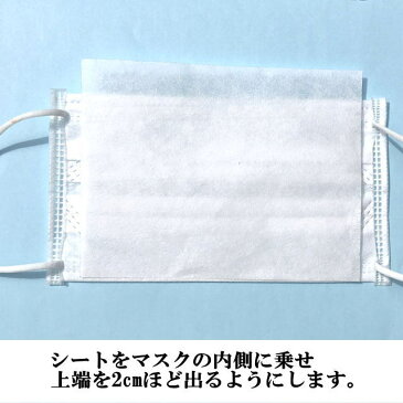 半紙屋の マスク 取り換え シート 中敷き 使い捨て 日本製 100枚