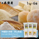 おかやま県産品 送料込み 岡山県産 米粉セット【キヌヒカリ1kg×3 コシヒカリ1kg×3】（半鐘屋オリジナル 製菓 製パン 料理）