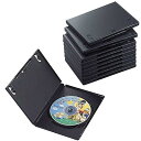 エレコム トールケース DVD BD 対応 標準サイズ 1枚収納 10個セット CCD-DVD03BK