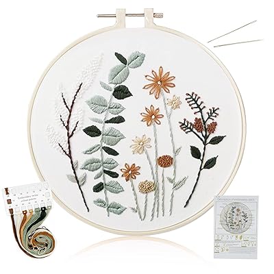 ALLMIRA 刺繍キット 初心者 セット ししゅうキット 刺しゅう クロスステッチ 手作り DIY刺繍工具 刺繍 ..