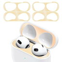 ANYOI AirPods 3 用 ダストガード 【2セット0.02mm 極薄】エアーポッズ 3用 ガードカバー 第三世代 用 ガードカバー故障防止 吸着 ほこ...