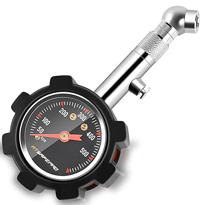 エアゲージ 車日本 500kPa ATsafepro タイヤゲージ2”発光文字盤 認証ANSI B 40.1、タイヤ 空気圧ゲージ、自動車、トラック、オートバイ...