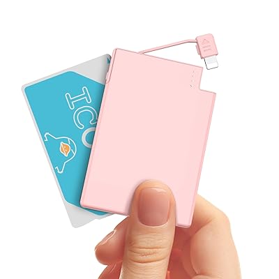 Auskang モバイルバッテリー ケーブル内蔵 iPhone対応 iPhone 14/13/iPhone SE第3世代/12/11対応 MFi認証品 4mm 2500mAhスマホ充電器 小型 軽量 薄型 通勤 災害 出張 アウトドア用 防災グッズ