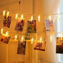 BQuel 写真飾りライト 3M 30LED LEDイルミネーションライト LEDストリングスライト 30個 写真クリップ DIY壁飾り 電池式 ガーデンライト ジュエリーライト ワイヤーライト 屋内・屋外兼用 クリスマス/新年/結婚式/誕生日/祝日