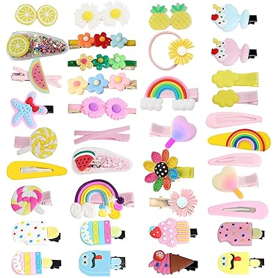 38個 ヘアクリップ ヘアピン BetterJonny ヘアピン ヘアアクセサリー 子供 女の子 前髪クリップ 子ども..
