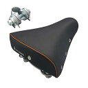 BOOSDEN 自転車サドル ブラック、鋲付きサドル、柔らかい、大きめ、幅広自転車サドル、 交換用、お尻痛くない、超肉厚、女性と男性用、防水、ママチャリ、電動自転車対応、衝撃吸収、お尻痛くない