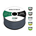 Brotree パラコード 750ポンド 4.2mm 11芯 30m ガイロープ テントロープ 耐荷重340kg キャンプ DIY サバイバル アウトドア用-ネイビーブルー