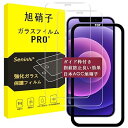 【2枚強化ガラス+ガイド枠】 iPhone12 / iPhone12Pro ガラスフィルム ガイド枠付き Apple iPhone 12 アイフォン12Pro アイフォン12プロ フィルム レンズフィルム 指紋防止 レンズ/液晶 保護フィルム 硬度9