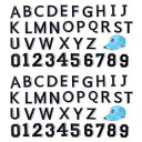 72枚セッアルファベットワッペン A-Z 刺繍ワッペン 英語字母 0-9アラビア数字,BetterJonny 刺繍 アップリケワッペン 男の子 女の子 ワッペン...