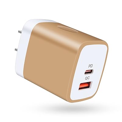 Viviber 急速充電器 iPhone acアダプター USB C 電源アダプター Type-C タイプc 充電器 (USB-A&USB-C 2ポート/20W PD3.0/PSE認証) USB 充電器 c コンセント急速充電アダプター ac充電器