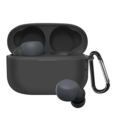 YAODLE LinkBuds S WF-LS900N ケース ソニー linkbuds s wf-ls900n ケース 装着充電可能 耐衝撃 防水 防塵 防水 カラビナ付き 紛失防止 linkbuds s wf-ls900n専用保護カバー (ブラッ