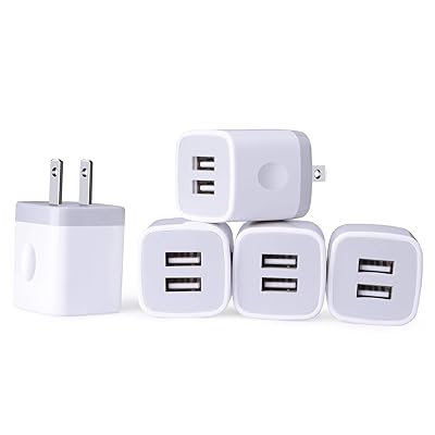 Viviber USB 充電器【5個セット】 コンセント USB アダプタ 急速充電器 PSE認証/2USBポート/小型 AC スマートフォン 電源アダプター iPhone充電器 iPhone&Android対応 iPhone14/13/12/11/