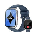 スマートウォッチ iPhone/Android対応 Bluetooth 通話機能付き 1.85インチ 大画面 腕時計 歩数計 Smart Watch 着信電話通...
