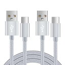 USB Type-C ケーブル 【2本セット&1.83m】 usb c ケーブル スマホ充電ケーブル タイプC ケーブル iPoto 急速充電 Android充電ケーブル QC3.0対応 usbケーブル 充電ケーブル USBコード データ転送 断線防