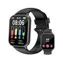 スマートウォッチ iPhone/Android対応 Bluetooth 大画面 腕時計 歩数計 Smart Watch 7日間持続バッテリー 着信電話通知 スマホ探す DIY文字盤 IP68防水 アラーム タイマー ストップウォッチ 天気予報 睡眠モ