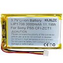 DC 3.7 V 3000 mAh LIP 1708充電可能リチウムイオン電池 for ソニーPlaystation 5 Dualsense PS5ワイヤレスコ...