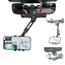 nacyvcos 【2024年新版】 車載ホルダー バックミラー スマホホルダー 車 クリップ式 車用携帯電話マウント ルームミラー 取り付け型 スマホスタンド...