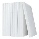 サンワダイレクト DVDケース 1枚収納 DVDトールケース 10枚 ホワイト 200-FCD032W(2)