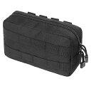 TRIWONDER MOLLE ポーチ サバゲーポーチ タクティカル ミリタリー バック ベルトポーチ ダンプポーチ・バッグ 釣り 小物入り (ブラック)