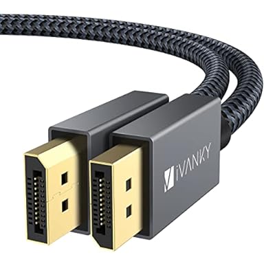 Displayport ケーブル,iVanky【DPケーブル 1.2/4K/1M】4K@60Hz/ 2K@165Hz/ 2K@144Hz, DP to DP,最大21.6Gbpsハイスピード,PC/ASUS/Dell/Acer ノートパソコン/テレビ