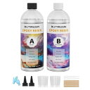 BUTIRESIN エポキシ樹脂 32oz/948ml 二液性レジン液 体積比1:1 大容量エポキシレジン液 ハードタイプ 操作簡単 レジンアートレジンアクセサリー ハンドメイド DIY 手芸用品
