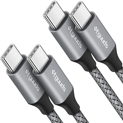 etguuds USB C ケーブル【2m 2本】タイプc ケーブル pd対応 CtoC 60W急速充電 USBC to USBC ケーブル Macbook Pro、iPad Mini 6/Pro、Galaxy S24 S23 Ultra S23 S etguuds USB C ケーブル【2m 2本】タイプc ケーブル pd対応 CtoC 60W急速充電 USBC to USBC ケーブル Macbook Pro、iPad Mini 6/Pro、Galaxy S24 S23 Ultra S23 S