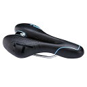 ZHIQIU 自転車用ソフトサドル スポーツクッション カラーサドル マウンテンバイク、ロードバイク、折り畳み自転車に適応 通気性 蒸れ対策 衝撃吸収 取付便利 (ブラック/ブルー)