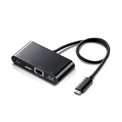 エレコム(ELECOM) Type-C ドッキングステーション Cハブ PD対応 [充電用Type-C×1/USB(3.0)×1/HDMI×1/LA..