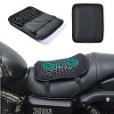 バイクシートクッション【2023-第2世代】 Tomistan ゲルクッション 快適 衝撃吸収 3Dメッシュシートカバー 人間工学 快適なツーリング 断熱 日焼け止め 濡れ防止 換気 バイク シートカバー (前/後席用-S)